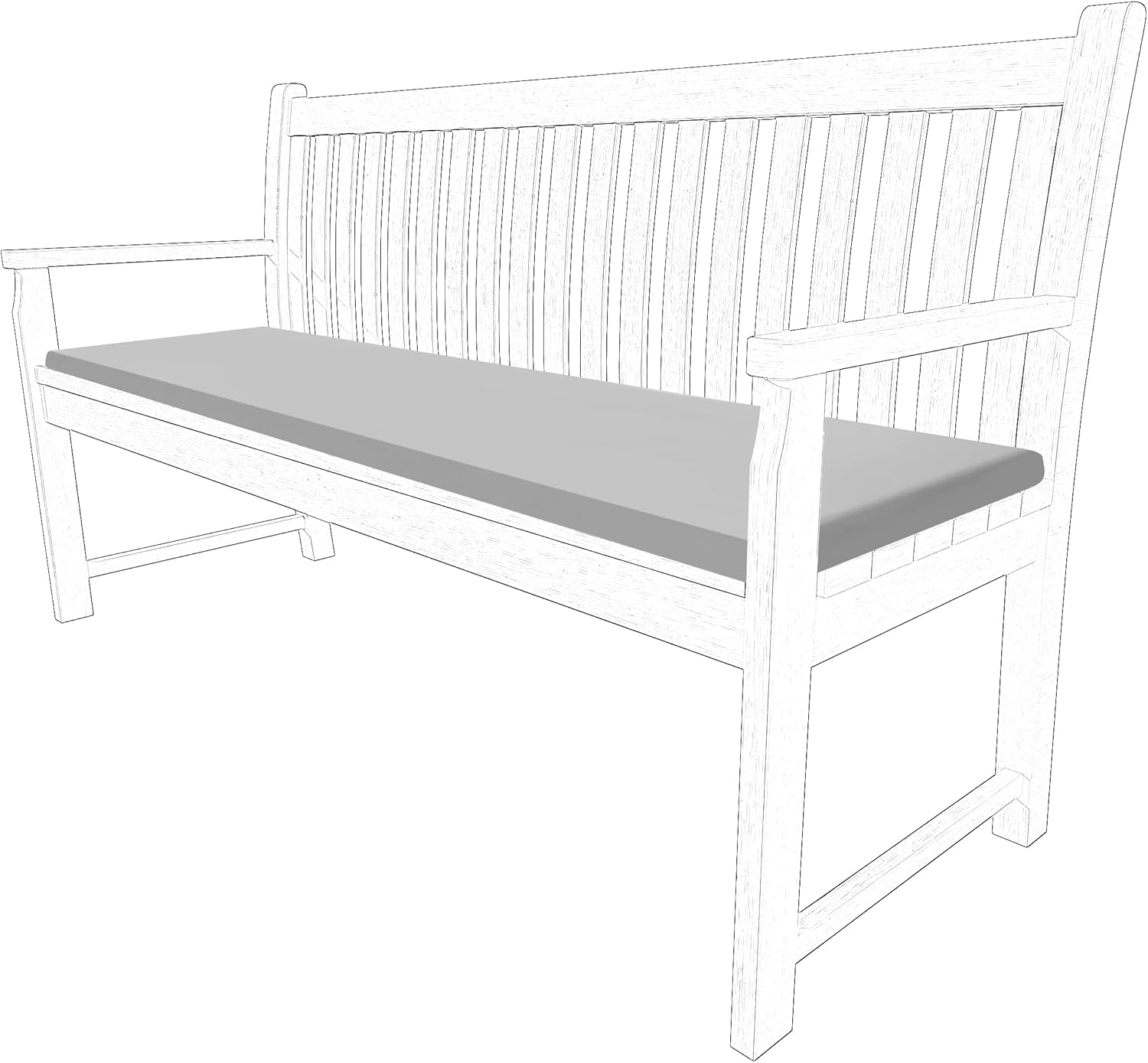 iSTYLE MODE BETTER HOME CHOICE 2 3 & 4 Seater Outdoor Garden Bench