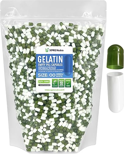 Miniatura 10 de XPRS Nutra Cápsulas vacías de tamaño 00  1000 cápsulas de gelatina vacías  Cápsulas de píldoras vacías  Relleno de cápsulas de bricolaje  Cápsulas