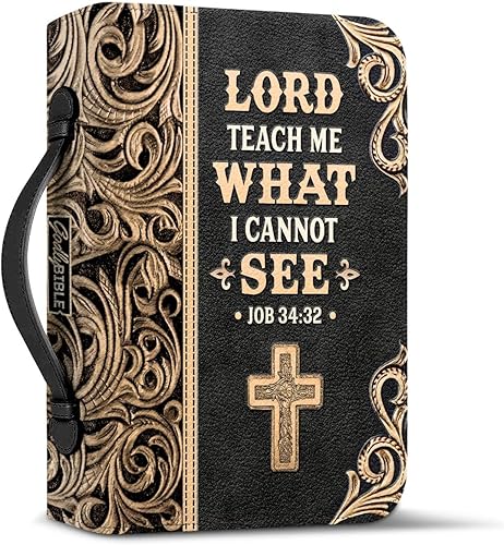 Miniatura 3 de GodlyBible - Funda de cuero personalizada para la Biblia, regalos cristianos para mujeres, hombres, regalos religiosos motivacionales Faith Lord