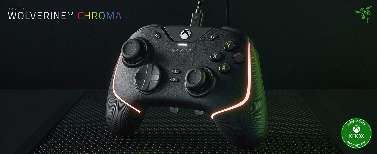 Amazon.com: Razer Wolverine V2 Chroma Wired Gaming Controller +