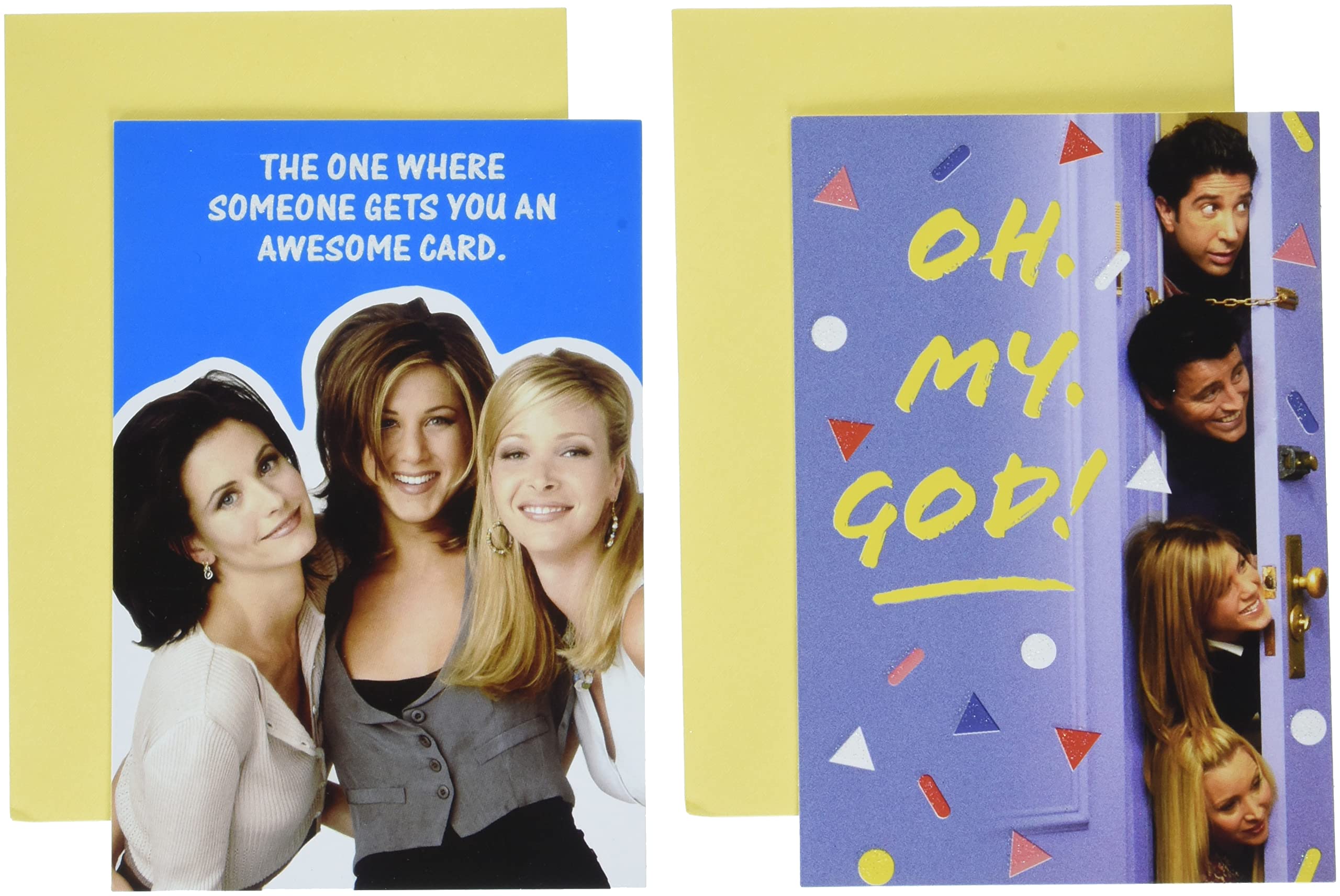 Amazon.com : Hallmark Shoebox Pack of 2 Funny Birthday Cards (Friends) :  Office Products