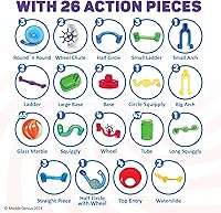 Vista 5 de Juguete translúcido Marble Genius, 85 piezas + 15 canicas de vidrio