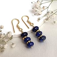 Vista 105 de Gempires Lightweight Beaded Earrings Handmade Gemstone Jewelry Hypoallergenic Gold Plated Dangling Earrings For Women