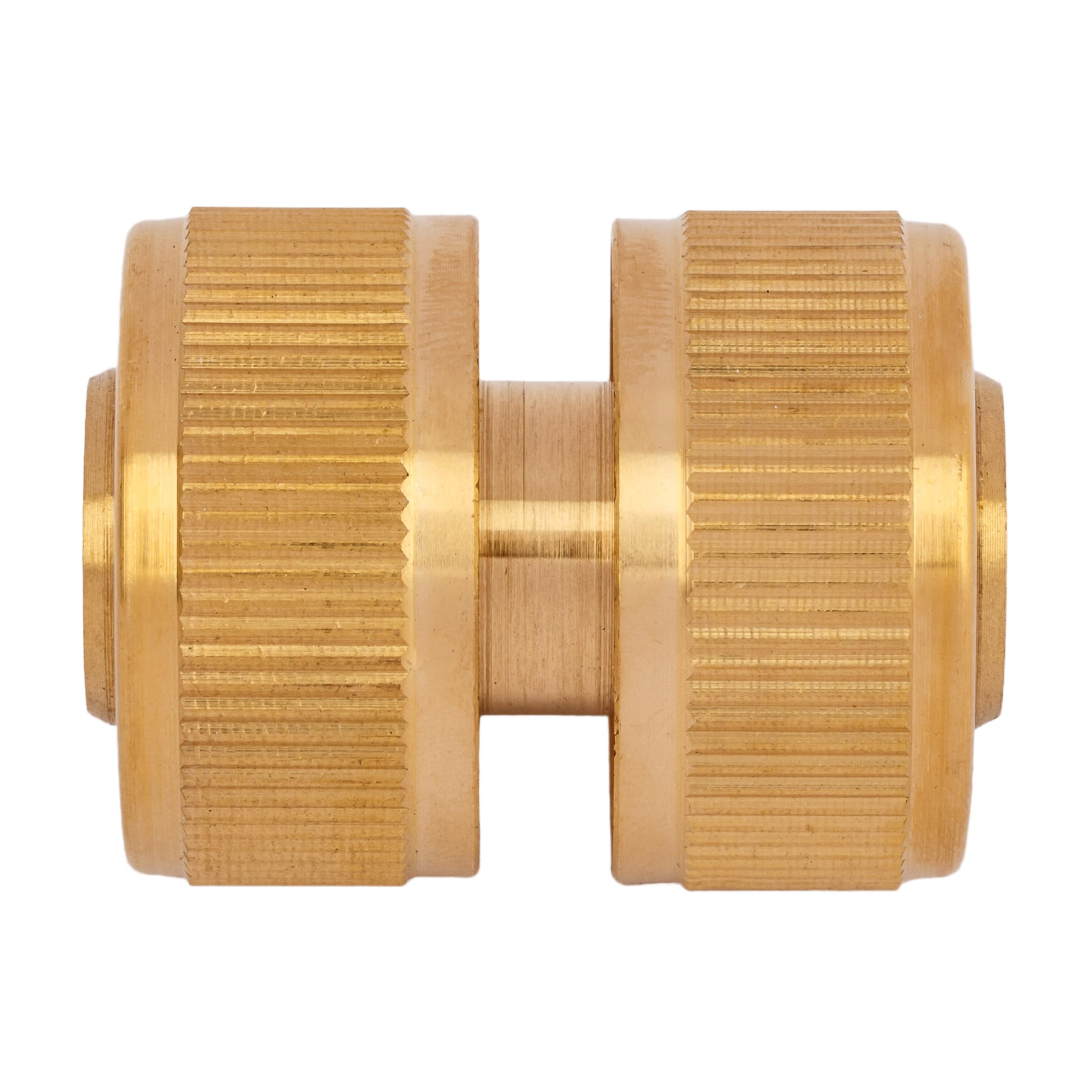 MIVOS 2 x Brass Hose Coupling for 3/4 Inch (19 mm) Hoses, Garden Hose Connector, 2 X Hose Connectors 3/4, 2 x Schlauchanschluss 3/4" - Image 3
