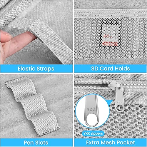 Miniatura 4 de Fintie Funda de transporte para calculadora gráfica Texas Instruments TI-Nspire CX II CASTl-Nspire-CX-ll, TI-84 Plus CETI-84 Plus Color Graphing