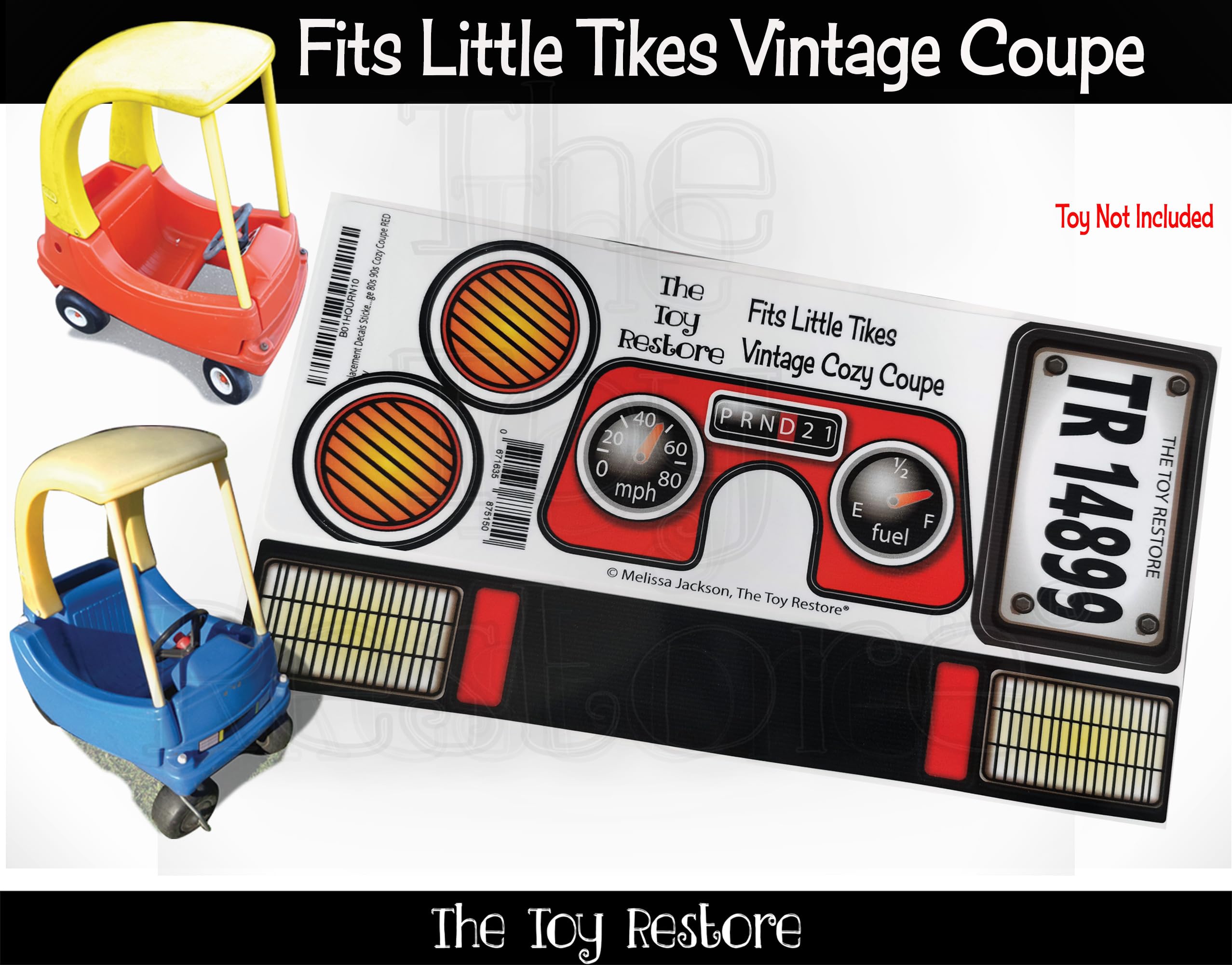 Amazon.com: Toy Restore Replacement Sticker for Little Tikes VTG
