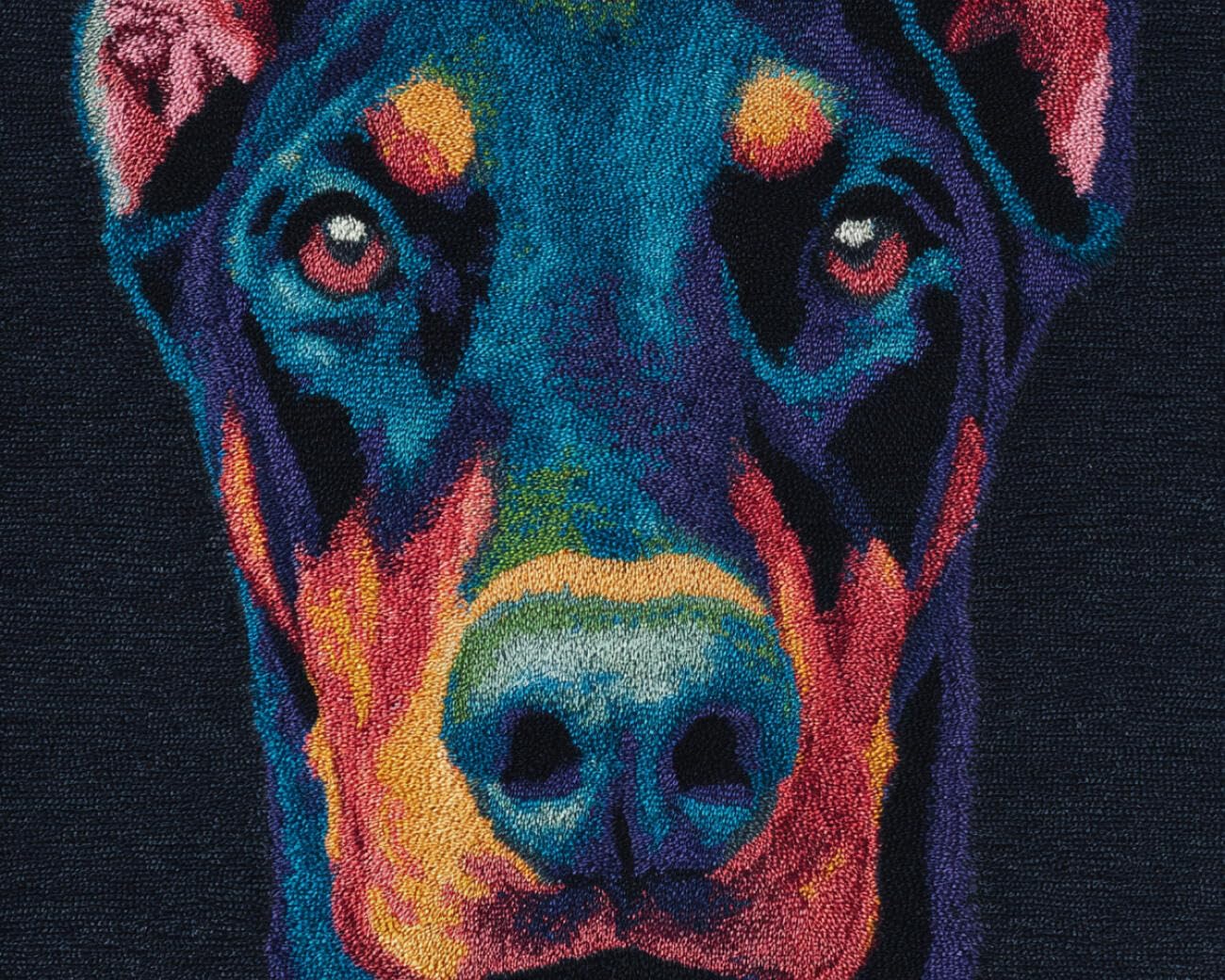 AMBATTERY Latch Hook Tapestry Kit Dog Portrait 80x160cm