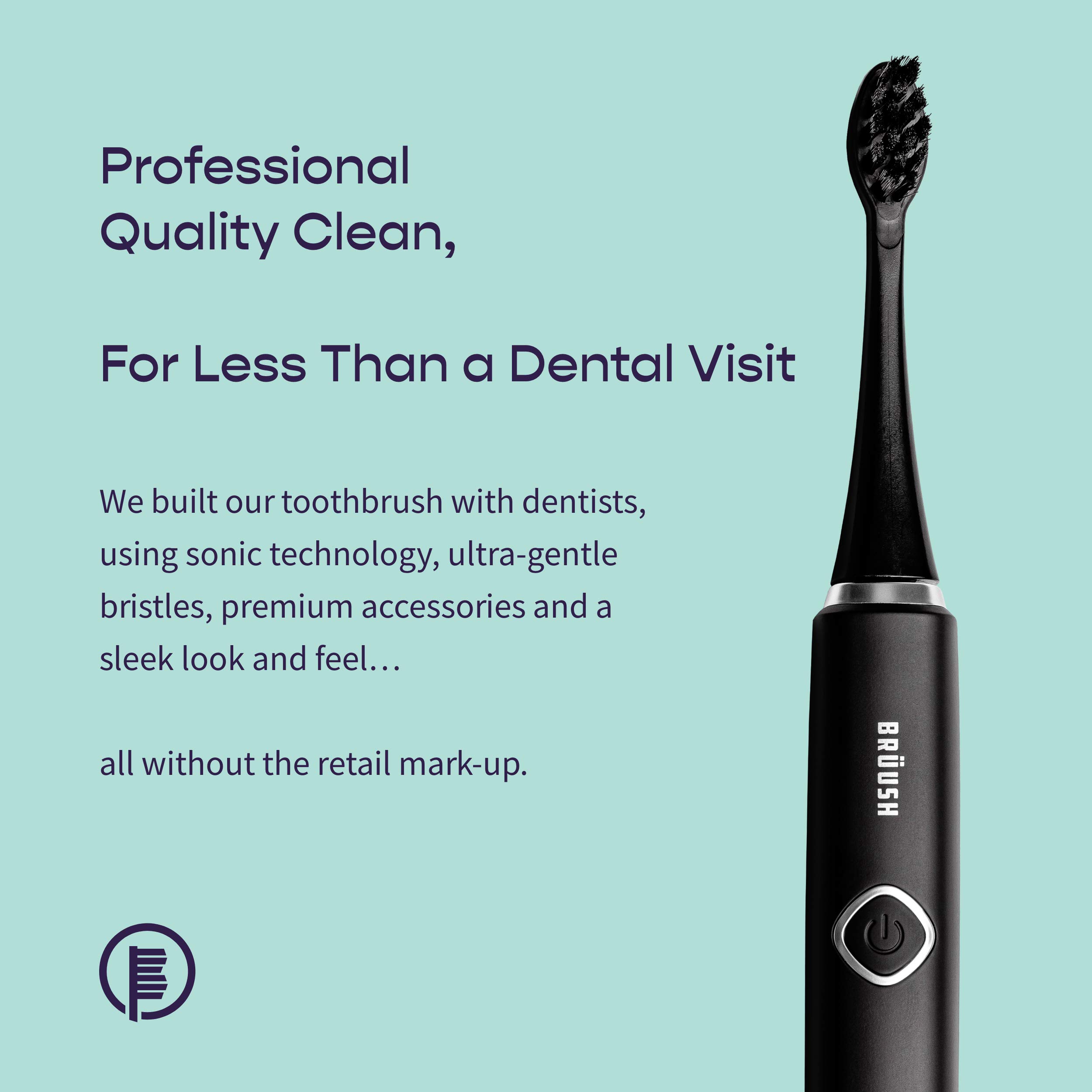 Amazon.com: BRUUSH Premium Electric Toothbrush Kit: 3 Replacement