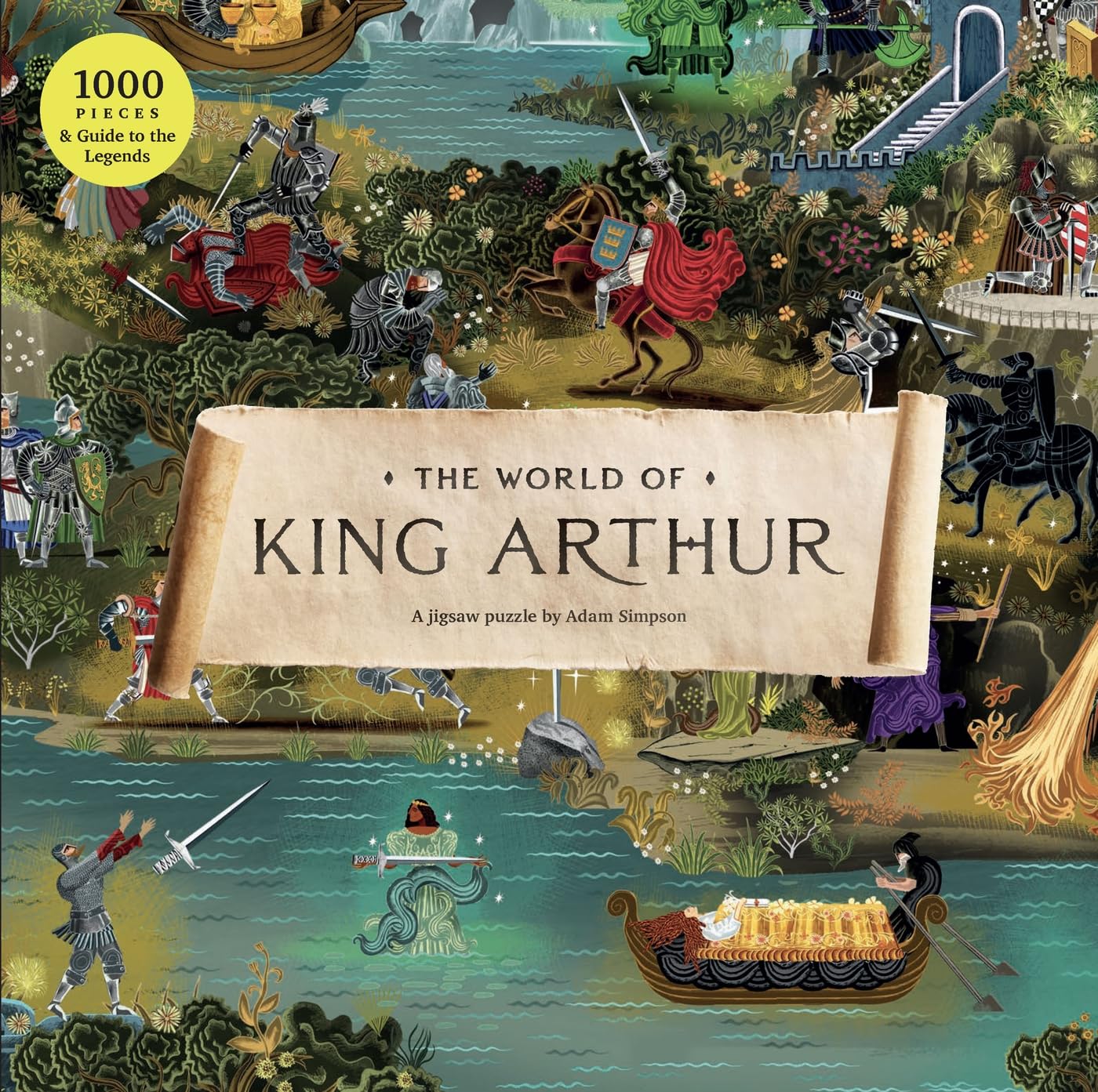 The World of King Arthur, 27 x 19 inches, Grey