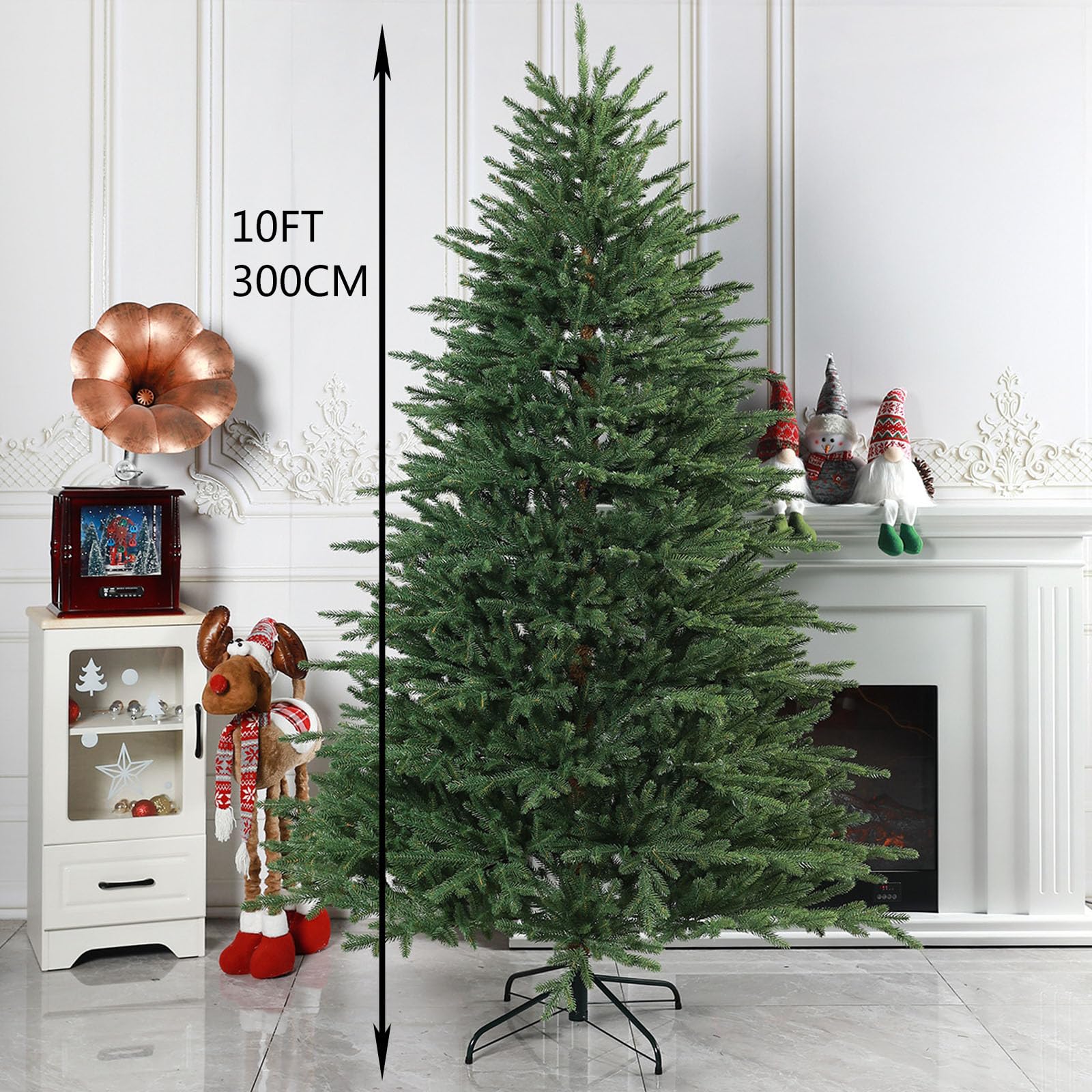 Amazon.co.jp: 7フィートの人工クリスマスツリー、1350本のPE枝先付き
