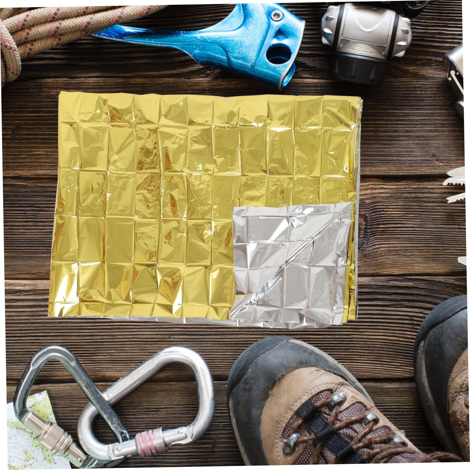 Anneome 10piezas De Emergencia Térmica Resistente Al Agua Viento para Camping y Senderismo Mantiene El Situaciones