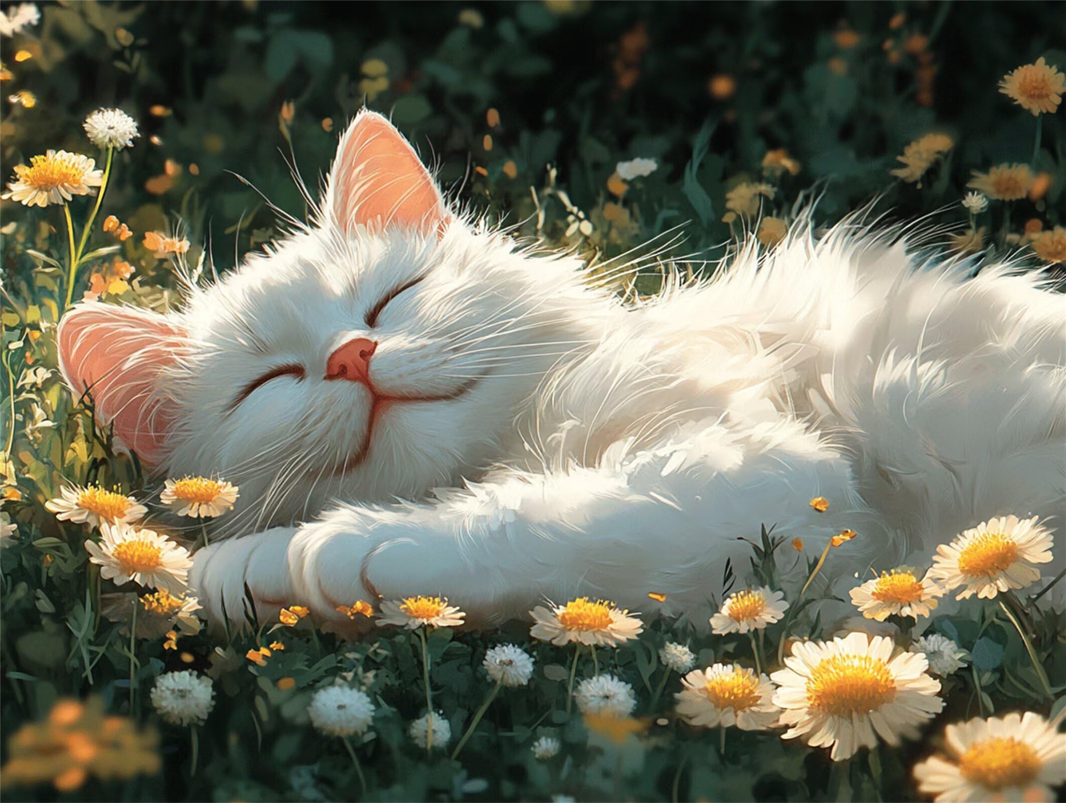 Puzzle dla dorosłych 2000, roślina kota, 99 x 70 cm, n-526