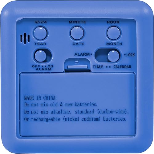 Miniatura 5 de Equity by La Crosse 70905 Reloj despertador con visualización LCD, azul, cuadrado