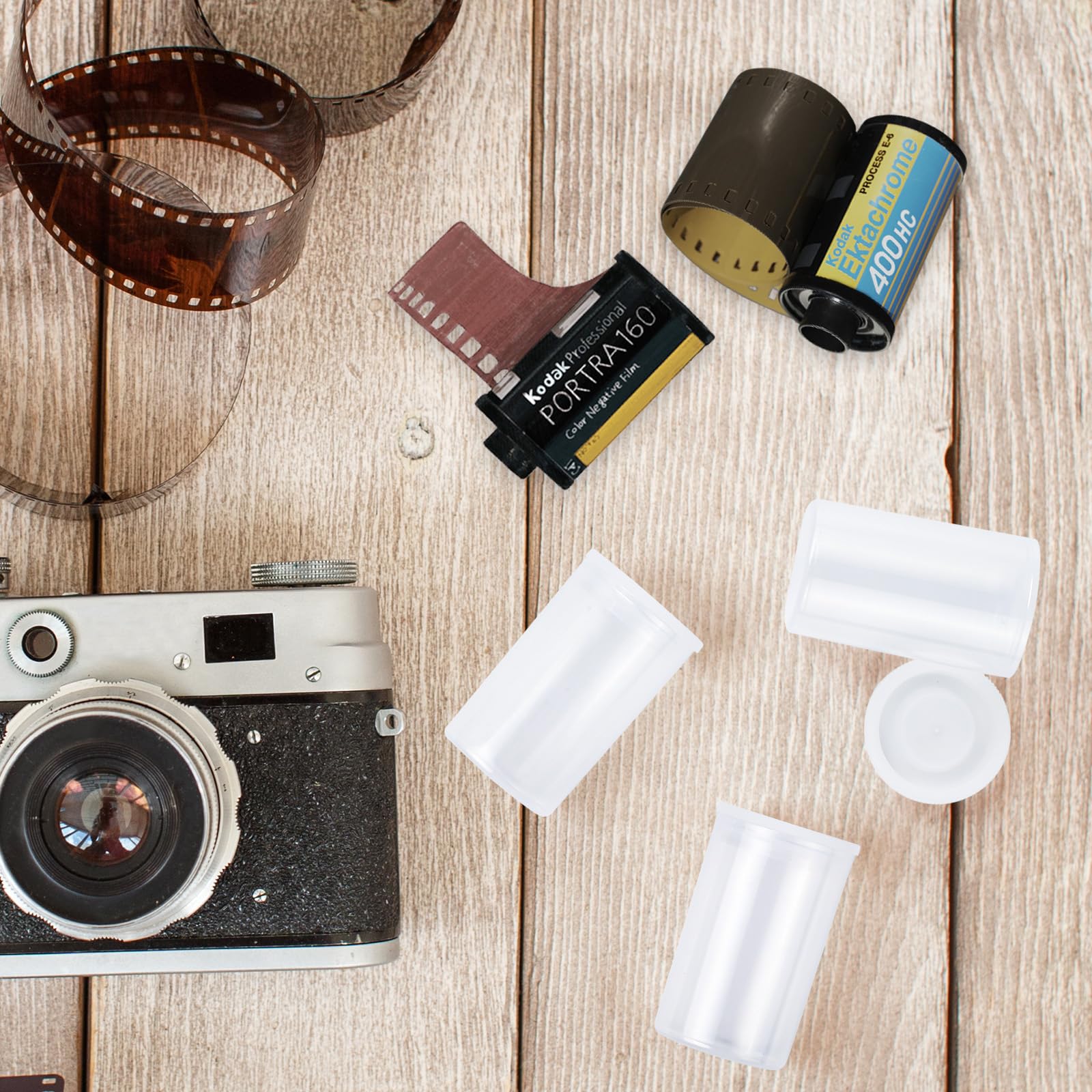 36 PCS Boîtes de Film pour Activités Scientifiques Boîtes de Pellicule Photo avec Couvercle 32mm boites Pellicule Photo pour le Stockage, les Petites Pièces de Film Bidon (transparence)