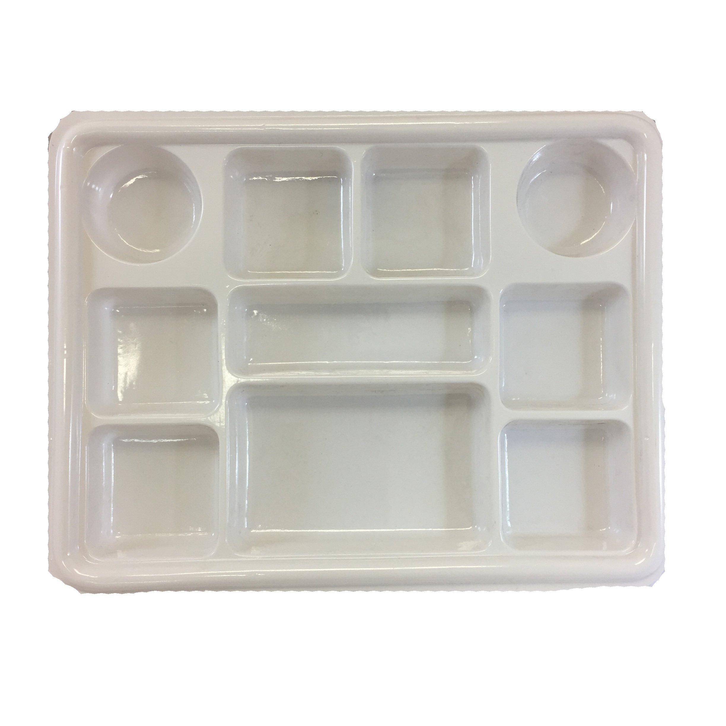 Buy Disposable Plates 10 Compartment Silver Thali Plates Trays 200 Pack For Indian Puja