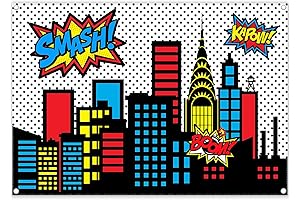 Superhero Cityscape Photography Backdrop: Capture the Essence of Urban Legends