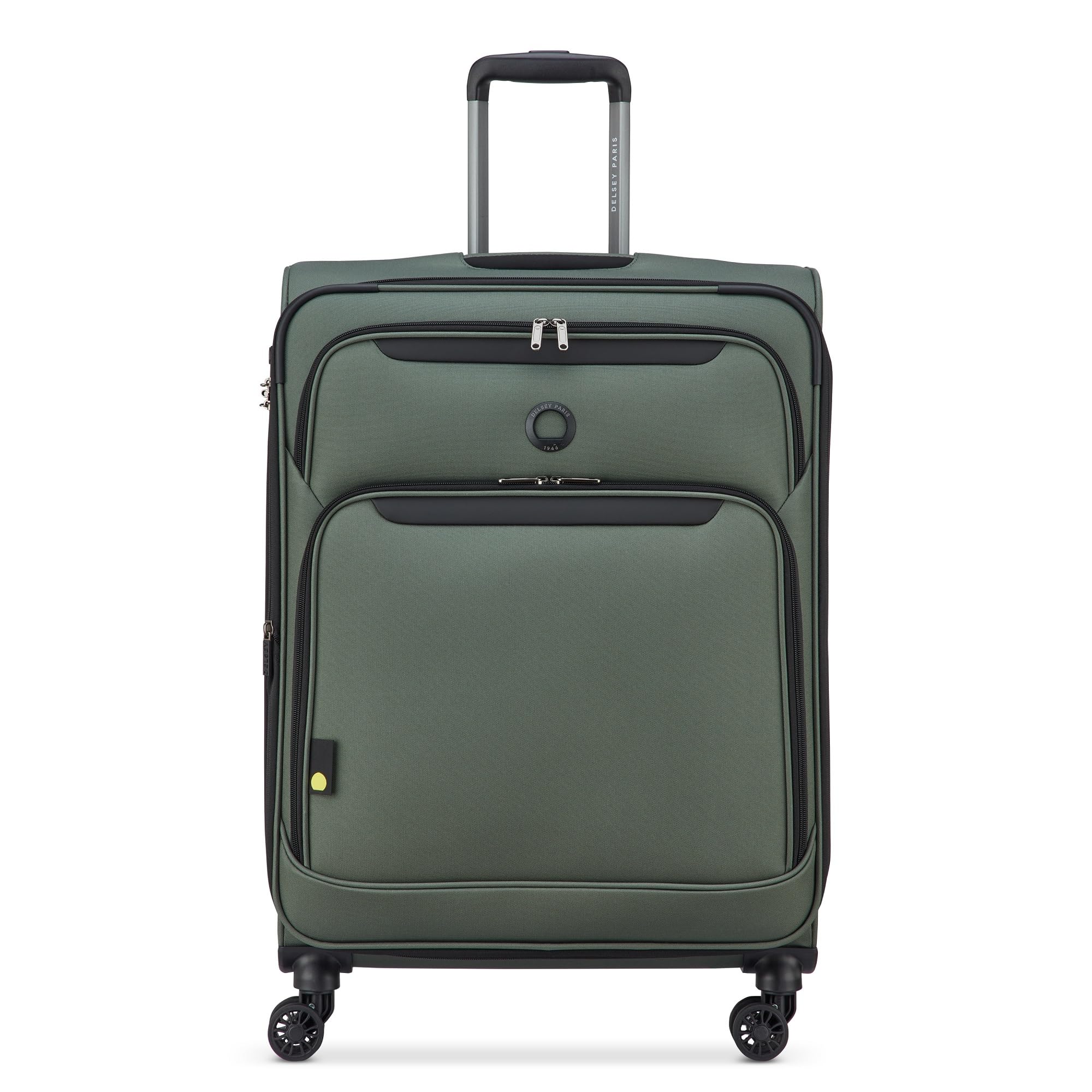 Jennifer 70 cms Check-in Medium Polyester Soft and Expandable 8 Spinner Wheels with Global Warranty 2 Years Luggage Suitcase/Suitcase/Trolley Bag(Green)-image-24
