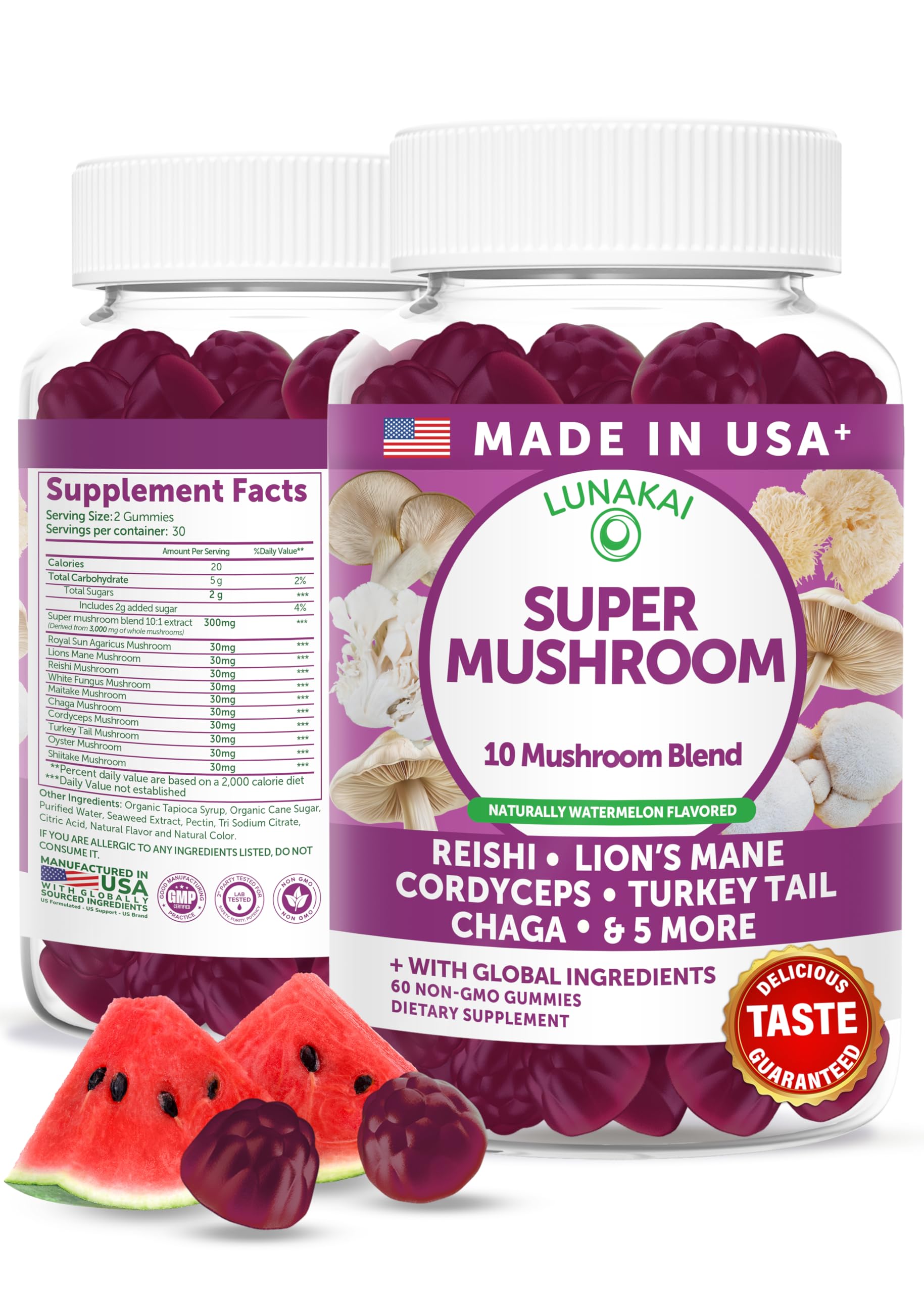Lunakai Super Mushroom Gummies