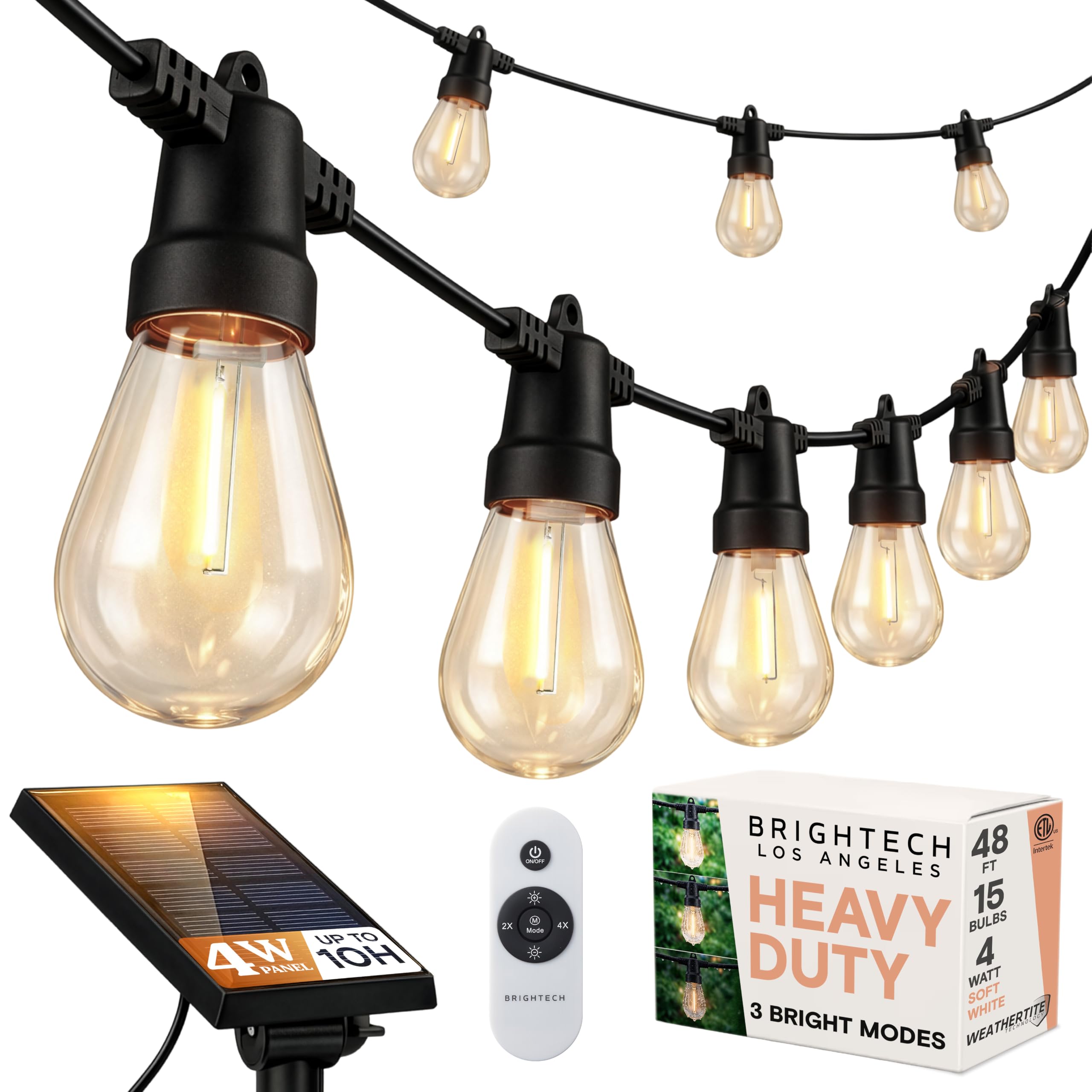 Brightech Ambience Pro Super Bright Solar - 48Ft Remote Control