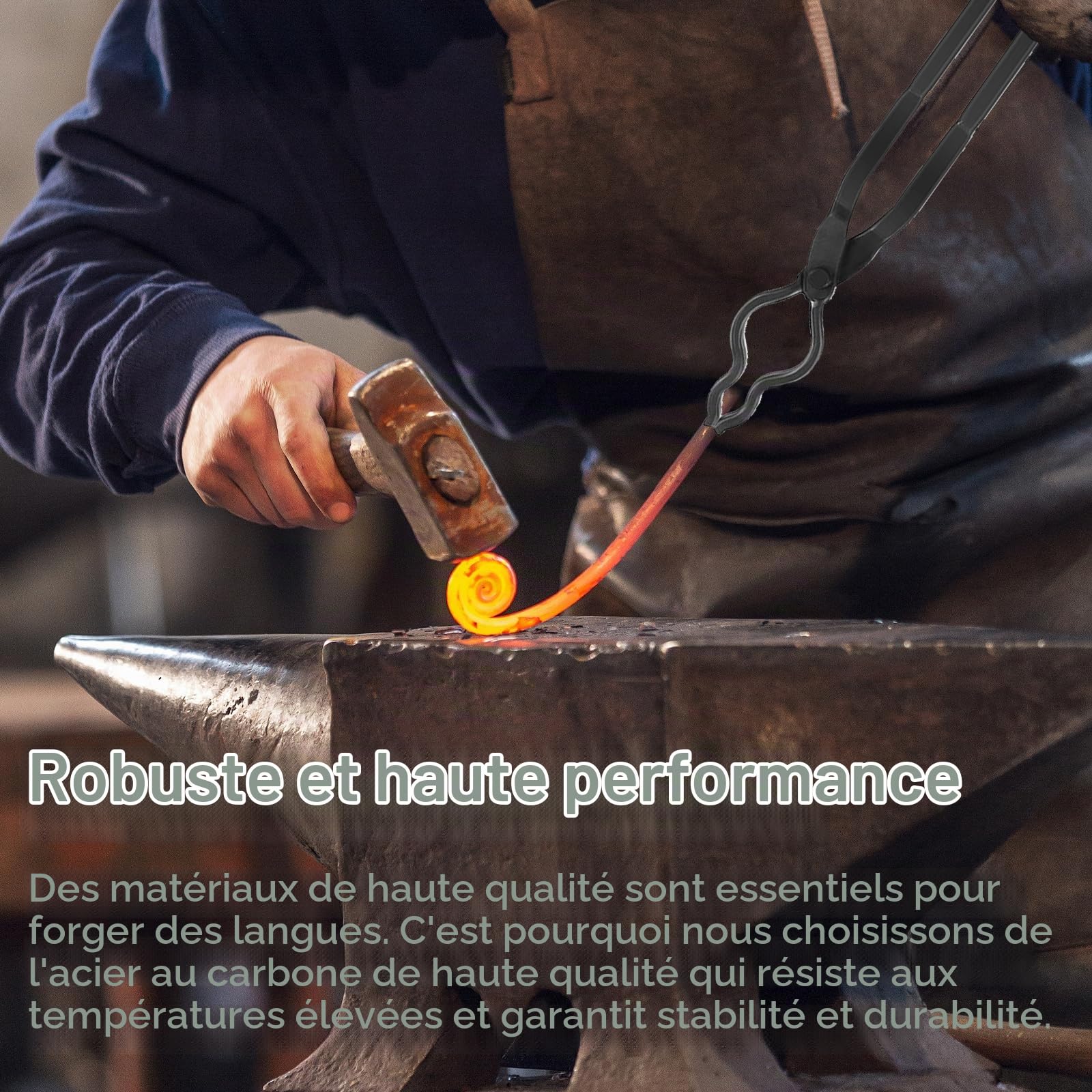Pince de Forge, Lot de 8 Pinces Rapides à Faire Soi-Même - Ensemble de Types Variés Avec Tenailles de Forge en V en Gueule de Loup et en ZV etc.