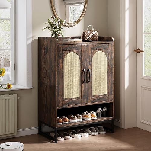 Shoe Cabinet - Rustic Brown