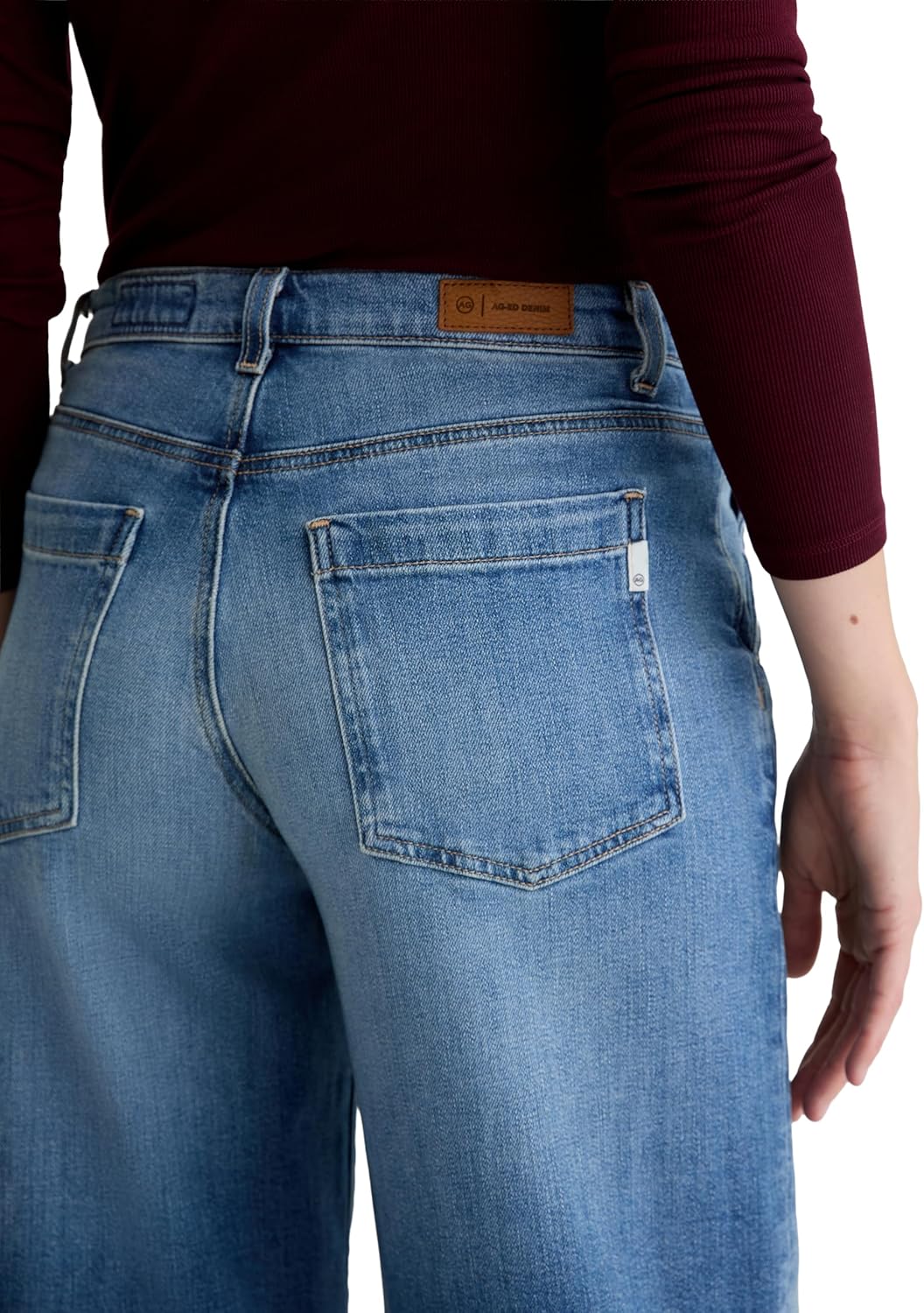 Womens Stella Mid Rise Wide Leg Palazzo Jean - Image 6