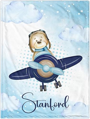 Miniatura 64 de Manta de bebé personalizada para niños, manta de bebé personalizada con nombre súper suave para niños, mantas de elefante personalizadas para bebés