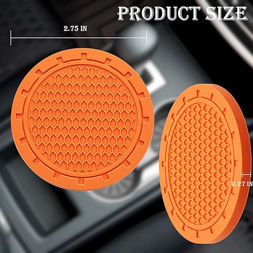 Miniatura 2 de 2 posavasos para automóvil, portavasos antideslizantes incrustados en adornos, accesorios universales empotrados para el interior del automóvil de