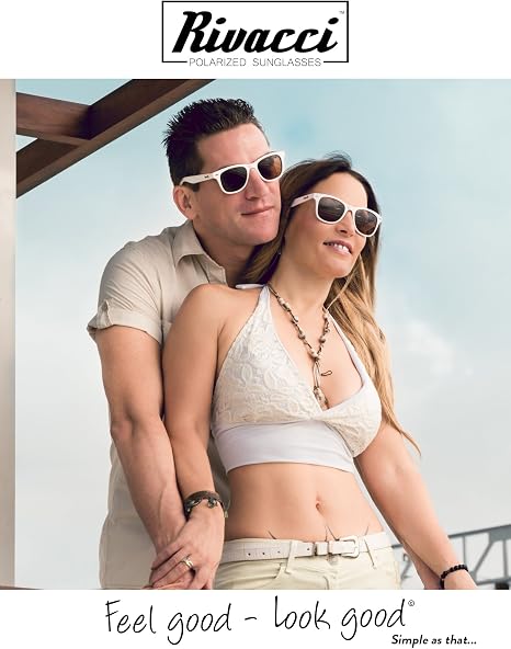 RIVACCI - Occhiali da Sole Polarizzati modello Wayfarer - Vintage / Nerd -  Uomo e Donna - Astuccio e Panno Microfibra GRATIS - Garanzia 30 Giorni  Soddisfatti o Rimborsati - Bianco / Specchio Marrone : Amazon.it:  Abbigliamento