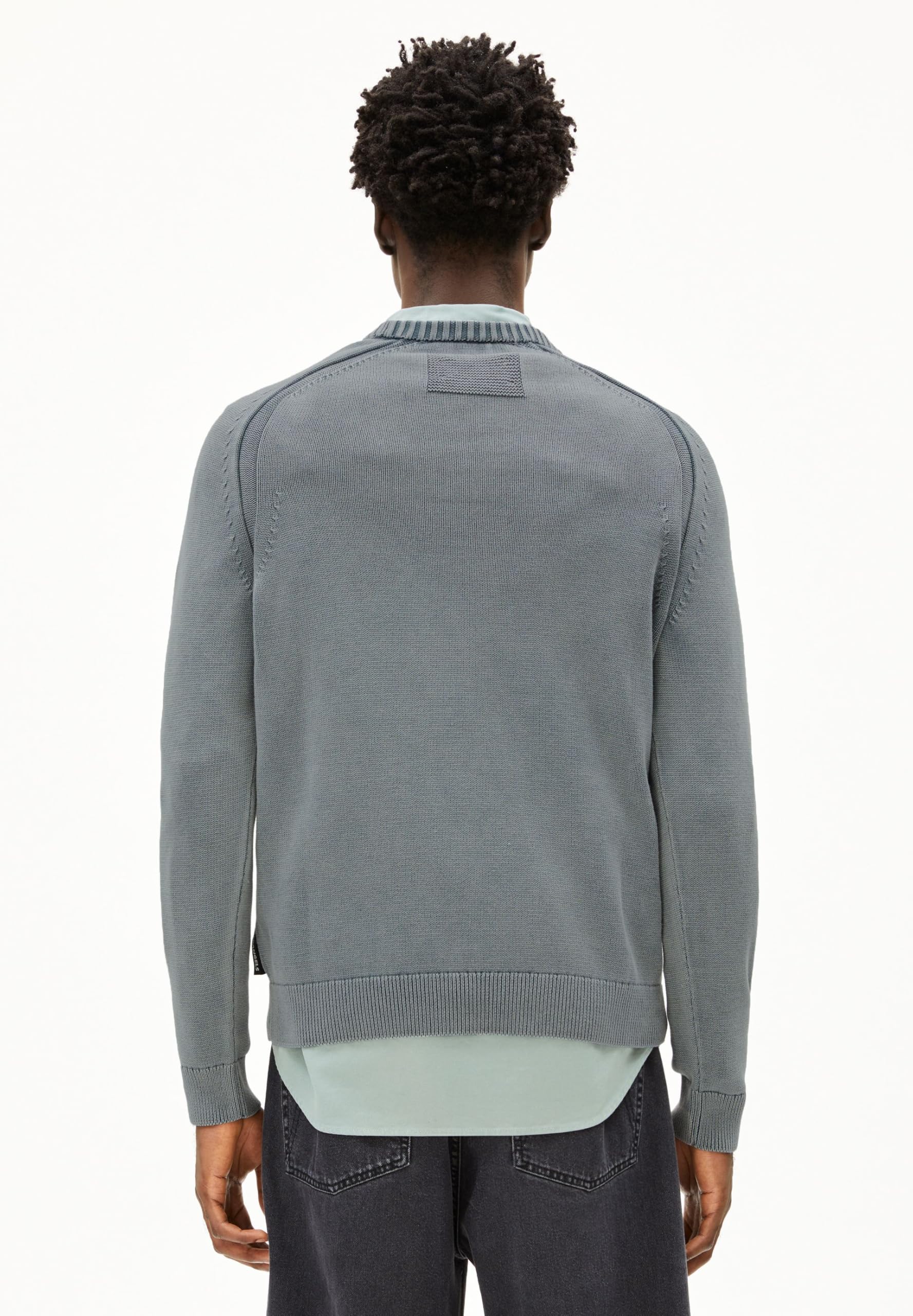 ARMEDANGELS Herren Pullover aus Bio-Baumwolle VAANJO GMT DYE Regular Fit