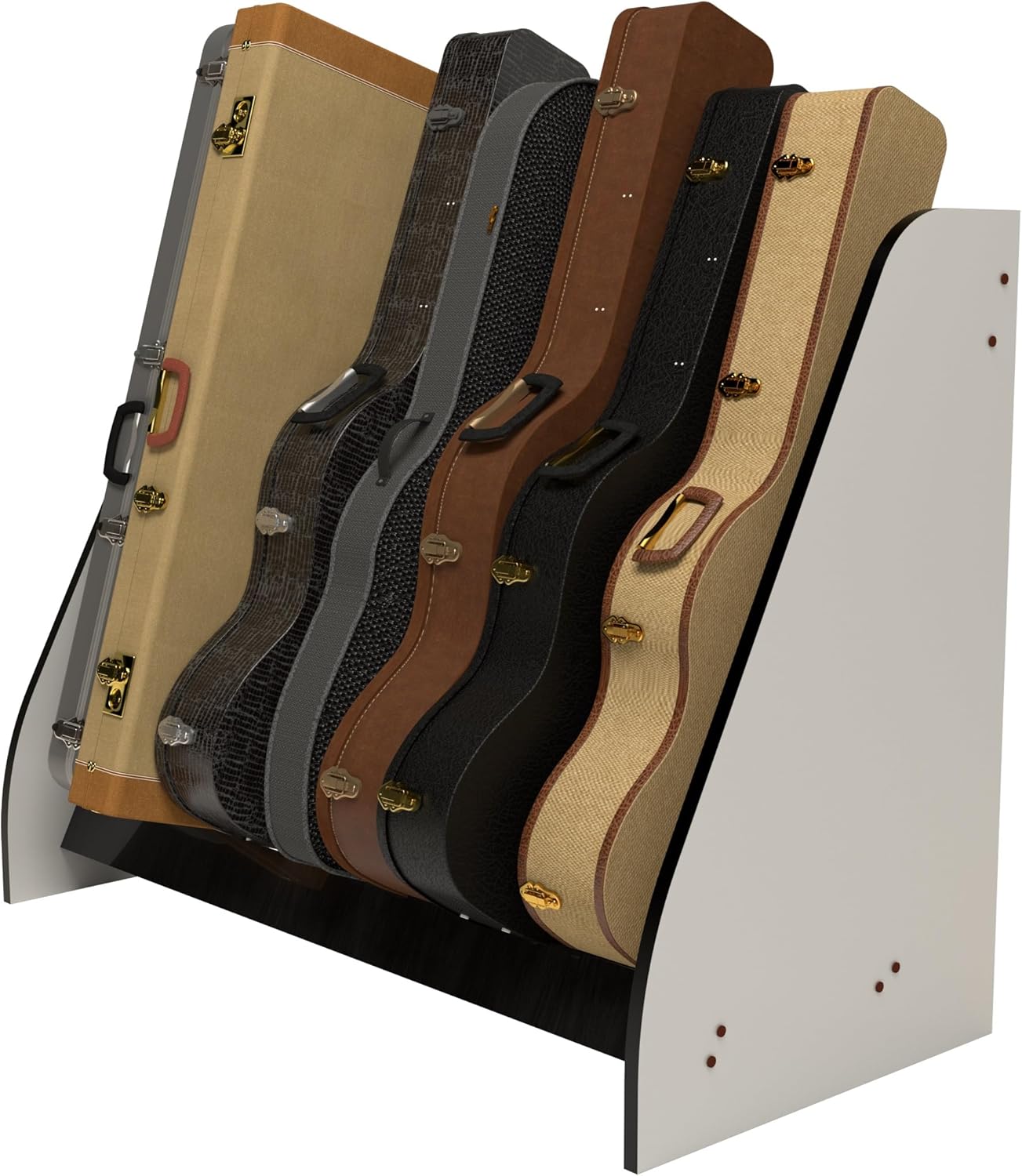A&S Crafted Products Guitar Case Stand for Large Acoustics & Electrics - The Studio Harmony (Grande Size) | Modern-Looking Rack | Made in U.S.A.