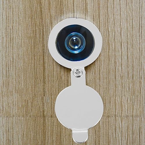 Miniatura 3 de Cubierta de privacidad para puerta, 4 piezas, accesorios cromados, cubiertas de mirilla de seguridad, cubierta de agujero de puerta de apartamento,