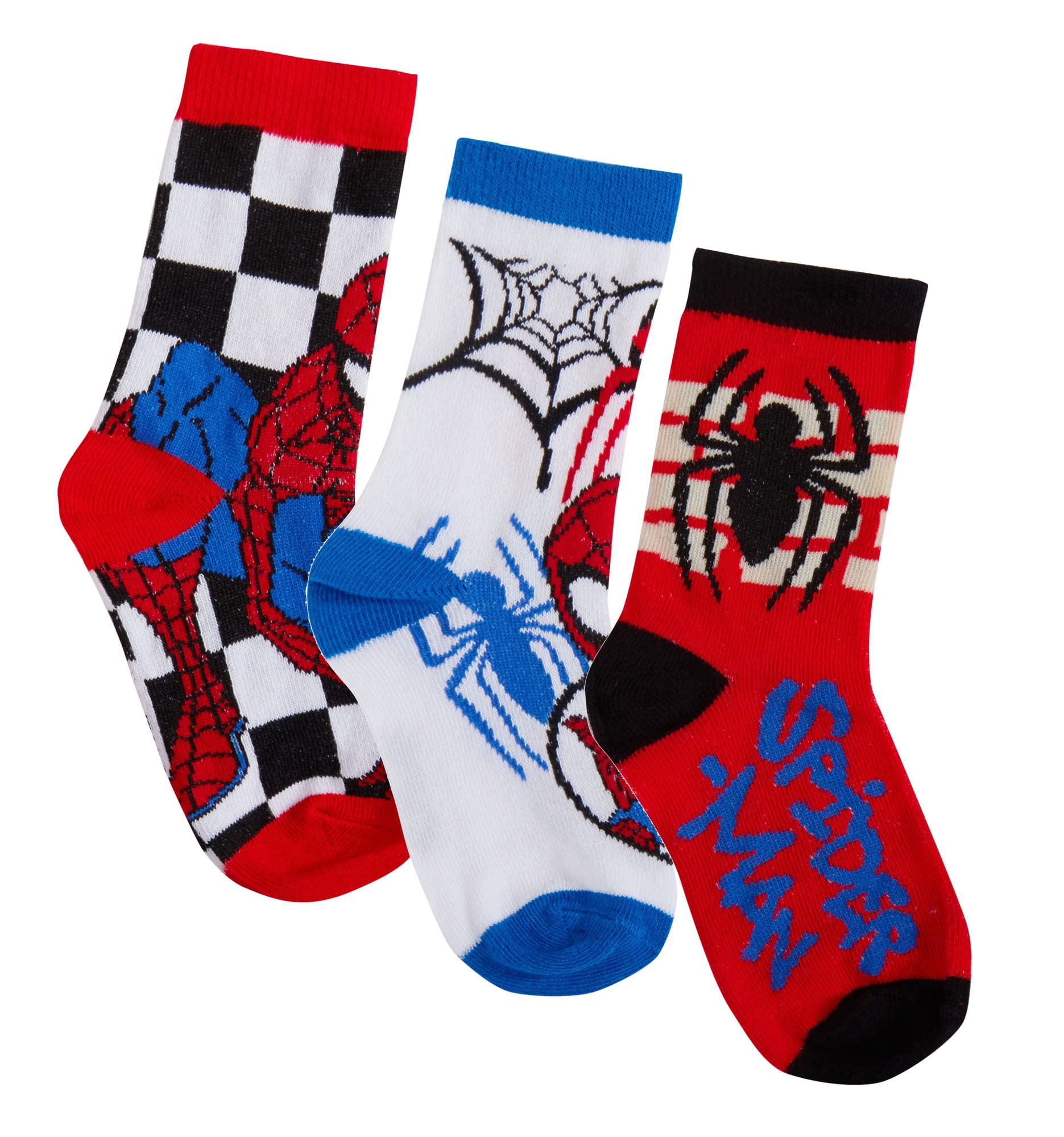 Spider-Man Boys White Socks (Pack Of 3) 23-26