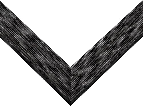 Miniatura 2 de Marco de fotos negro de madera real de 16 x 48 pulgadas de ancho de 1.5 pulgadas  Profundidad del marco interior de 0.5 pulgadas  Marco de fotos