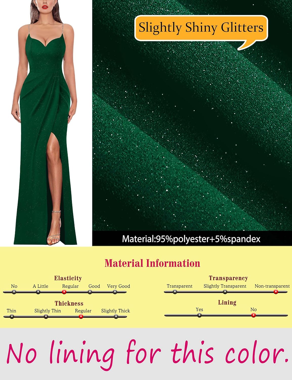 VFSHOW Womens Sexy Formal Ruched Fitted High Slit Bodycon Maxi Dress Spaghetti Strap Sweetheart Cocktail Prom Evening Gown - Image 7