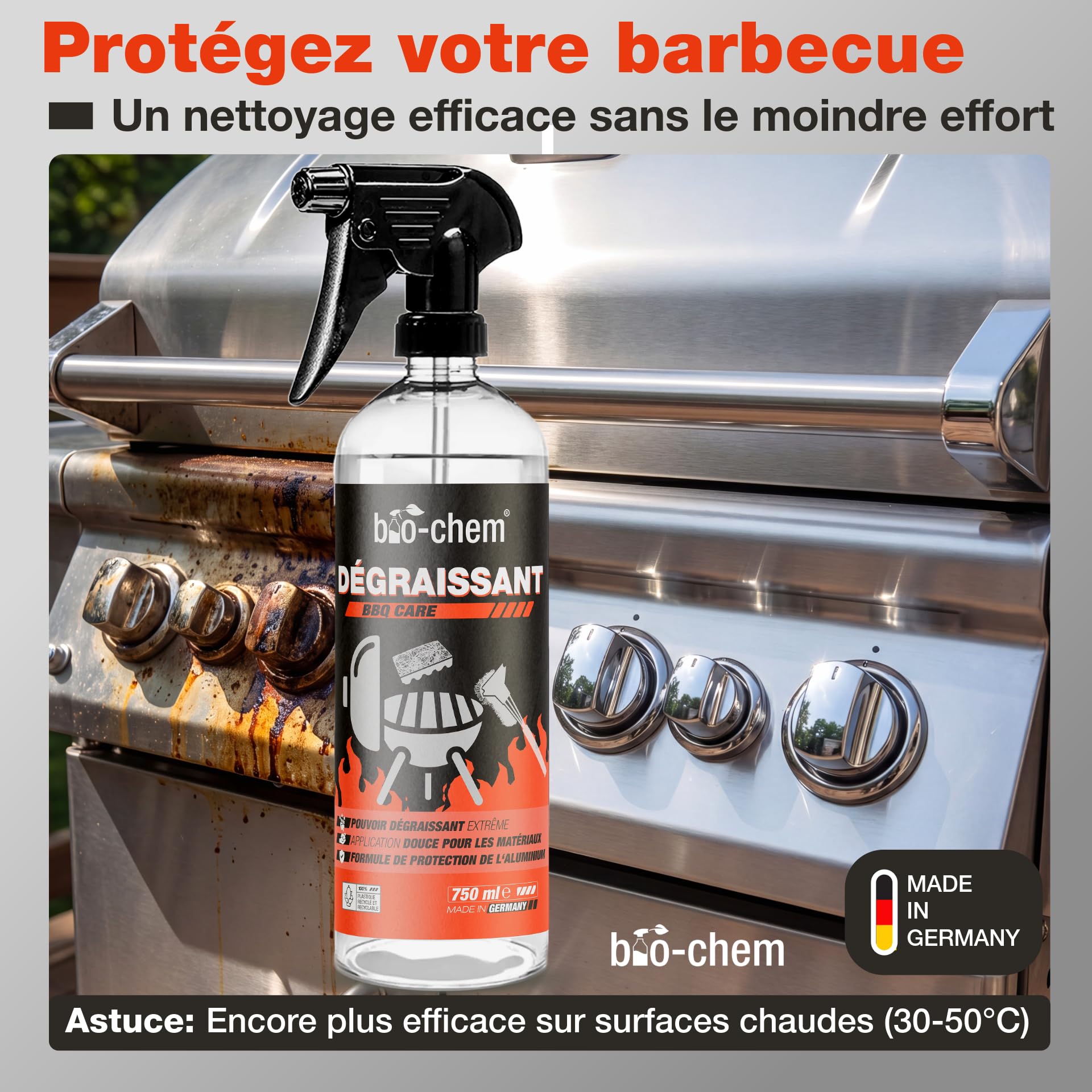 Bio-Chem Spray dégraissant pour barbecues 5L prêt à l'emploi
