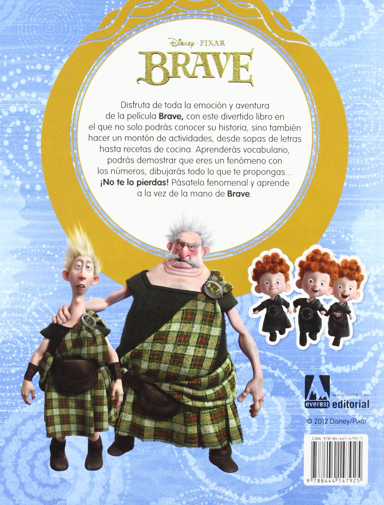 Brave: Libro educativo con actividades y pegatinas