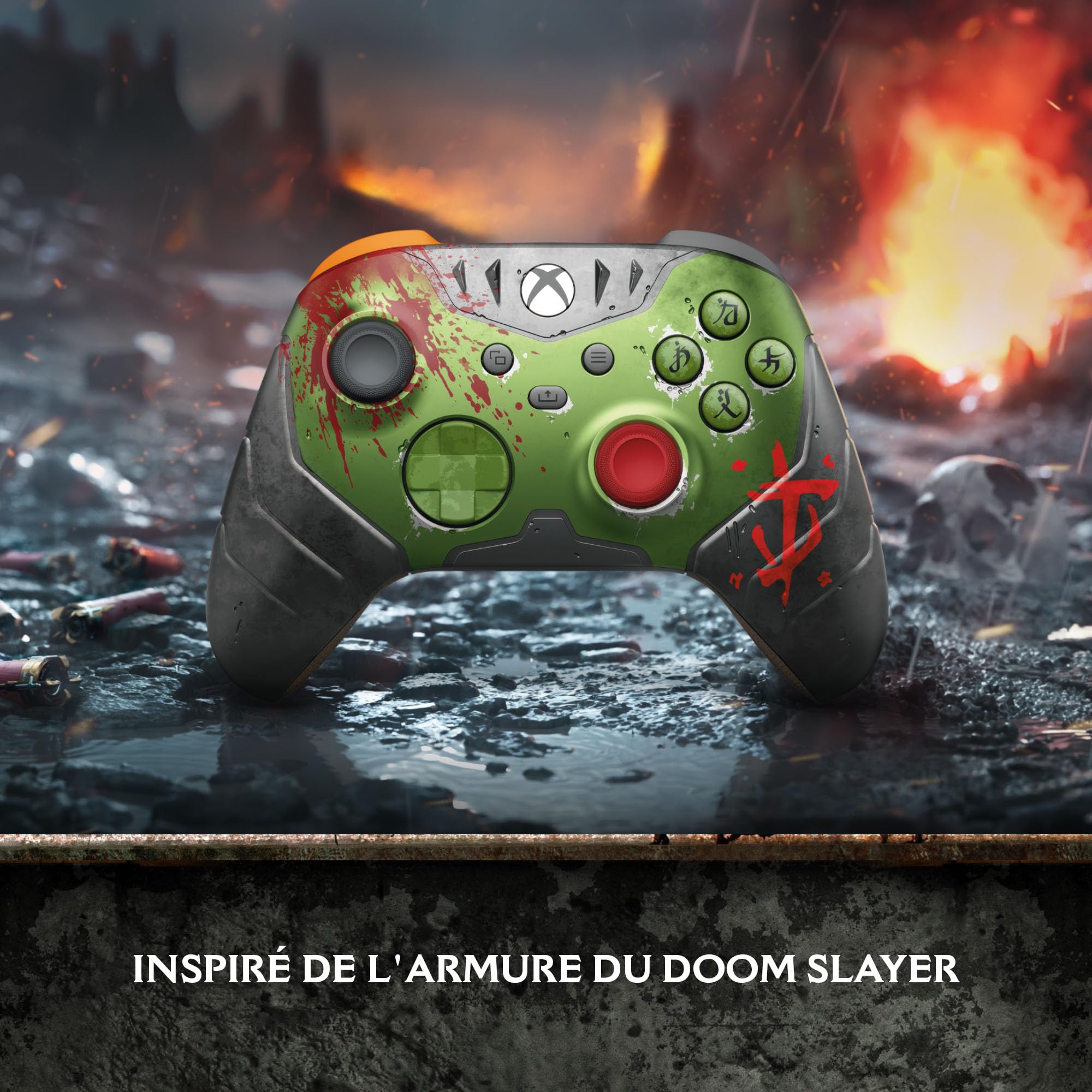 Xbox Manette sans fil – DOOM : The Dark Ages Edition Limitée pour Xbox Series X|S, Xbox One, PC et appareils compatibles cloud