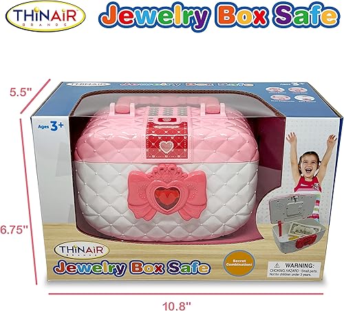 Miniatura 2 de Dr. STEM Toys Joyero seguro para niñas con luz y sonido, incluye billetes y monedas, banco de dinero, a partir de 3 años