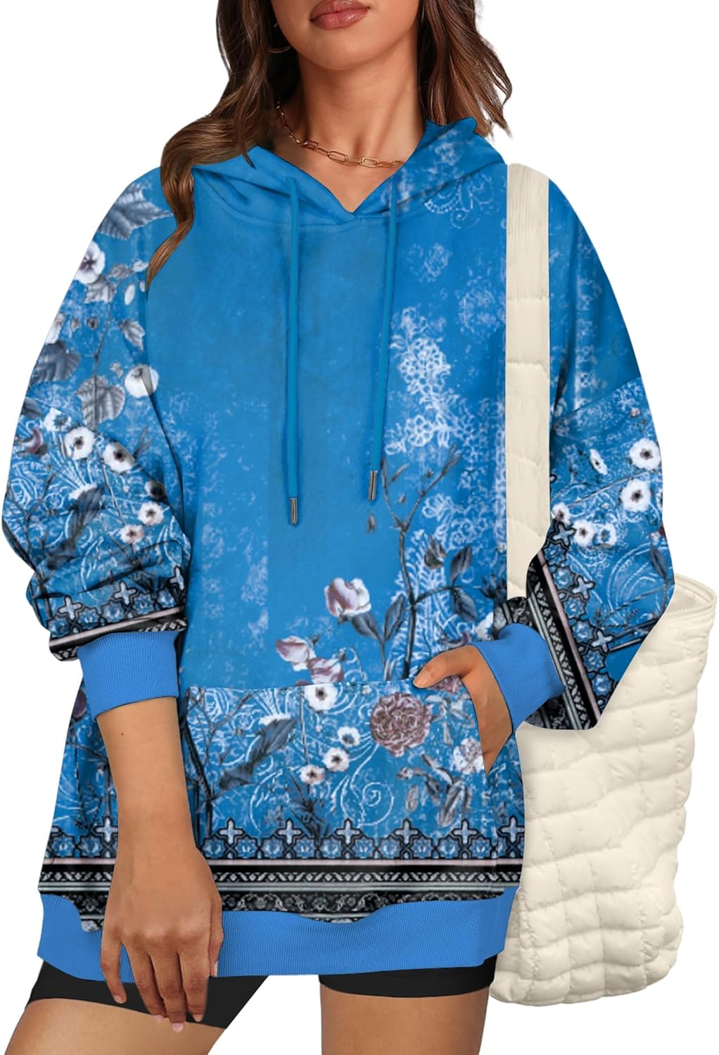 Zeagoo Womens Oversized Hoodies 2025 Fleece Sweatshirts Long Sleeve Pullover with Pocket Fall Winter Outfits Clothes - Image 2