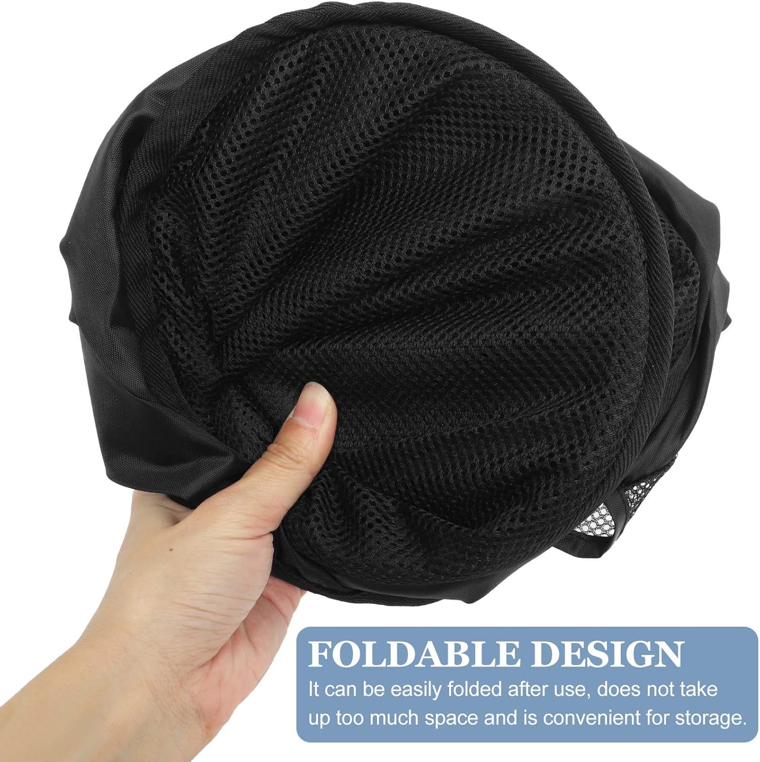 Large Foldable Mesh Laundry Basket with Handle, Pop-up Collapsible Dirty Clothes Hamper for Storage and Home Organization, Lightweight Breathable Laundry BagNO.5196