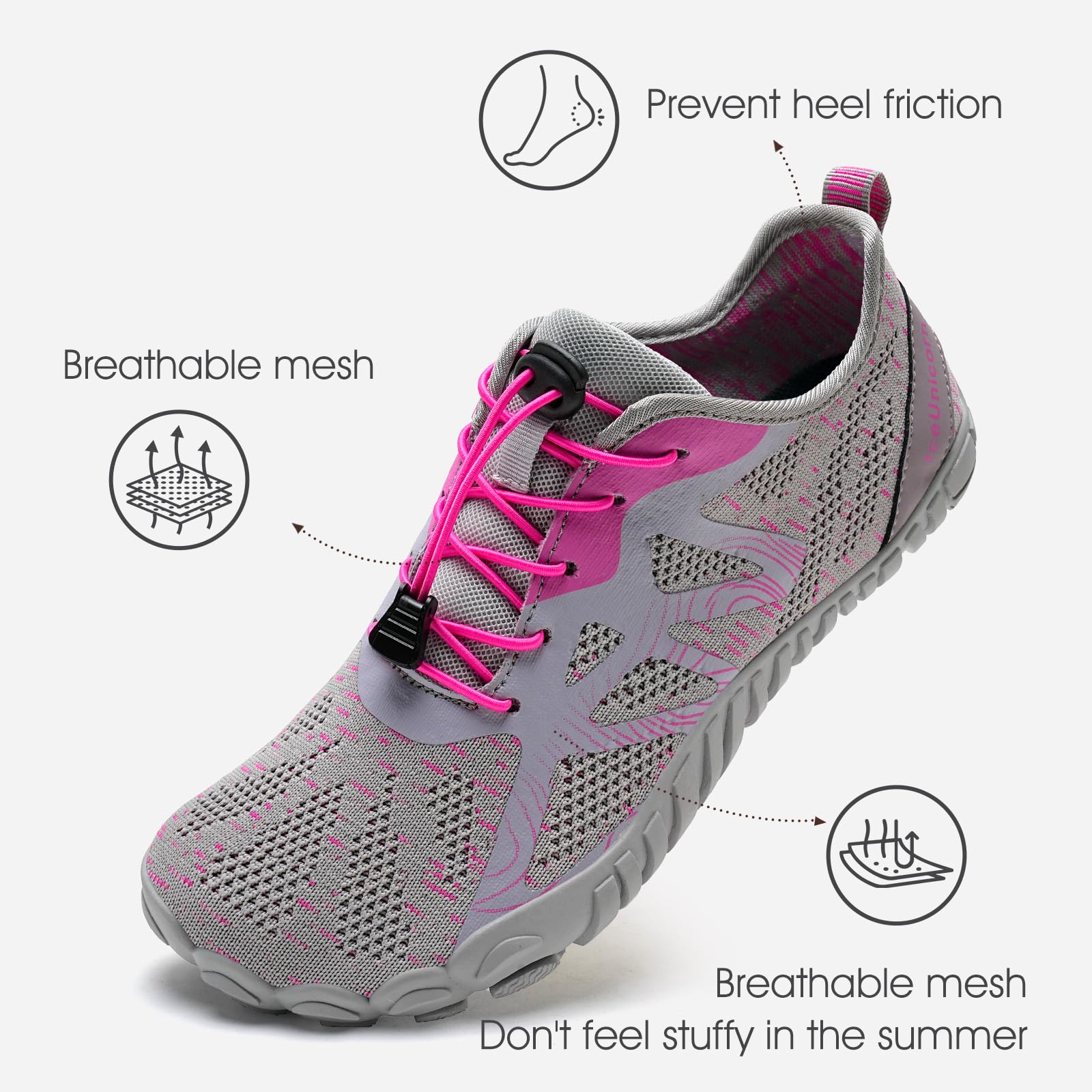 IceUnicorn Barefoot Botas Invierno Botines Nieve pour Hombre Mujer Cálido