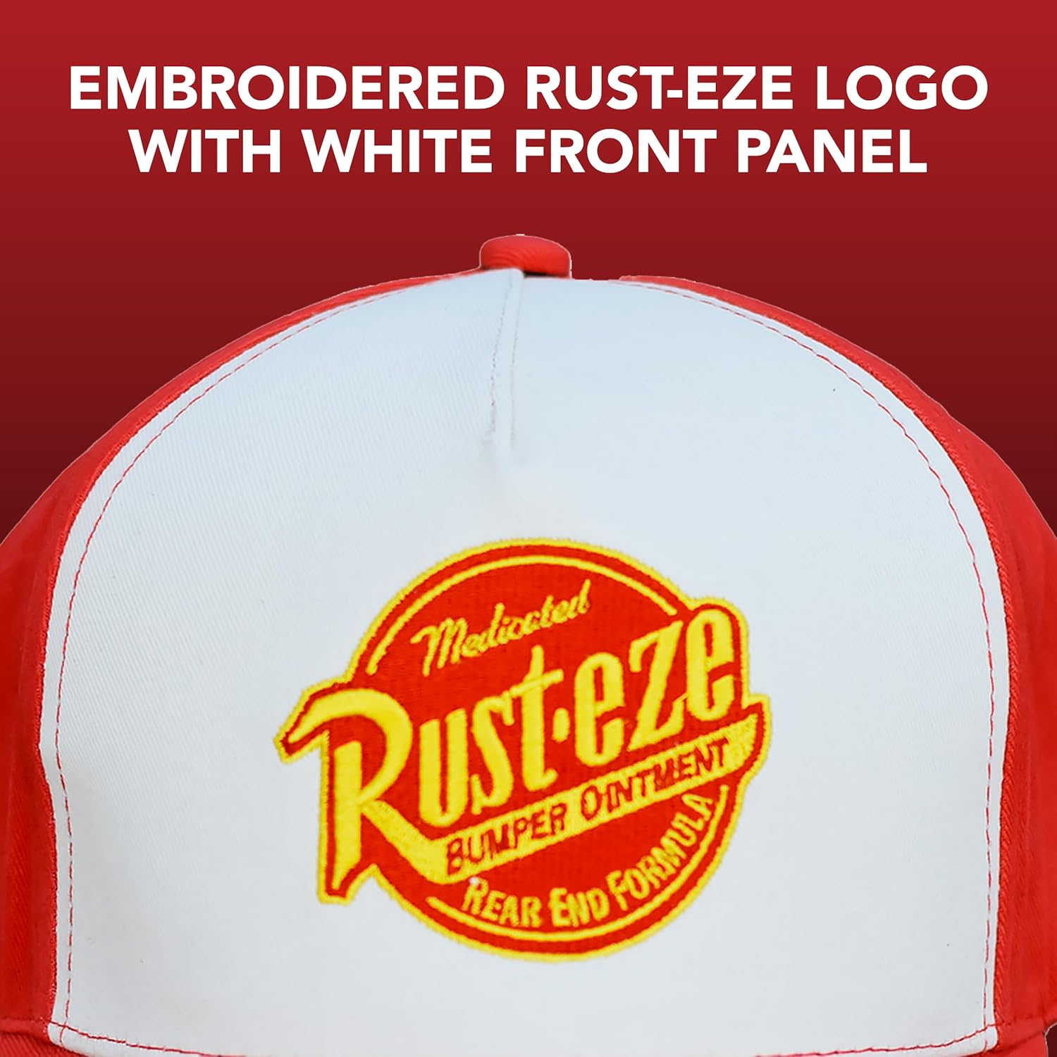 Disney Pixar Cars Baseball Cap, Cotton Adjustable Adult Hat, Red, One Size - Image 3