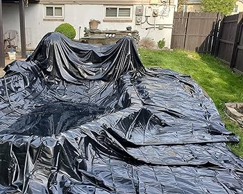 9x11m (29.5x36ft),Bâche Bassin Extérieur, Bache Bassin 0.2mm Epaisseur