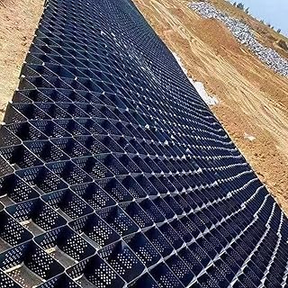 4 Inch Depth Geo Ground Grid for Grass, Cement, Slope and Gravel Fill - Permeable Stabilization Grid Paver for DIY Patio, Walkway & Driveway, 1800 Lbs Per Sq Ft Load Fill Grid