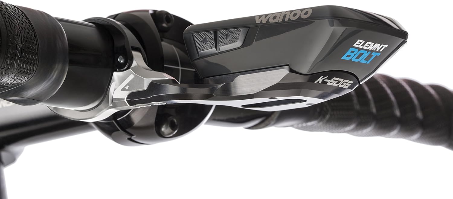 K-EDGE Unisex – Adult's K13-1600AR Wahoo Bolt Aero Race Mount, Black anodize, Standard Size