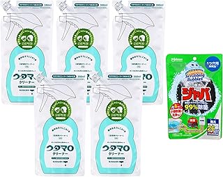 【セット品】ウタマロクリーナー 詰替用 350mL×5個＋スクラビングバブル ジャバ 1つ穴用 6点セット 中性洗剤 油汚れ 水アカ 掃除万能タイプ 家中スッキリ 除菌 消臭 キッチン 浴室 トイレ 住居用洗剤 風呂釜洗浄用