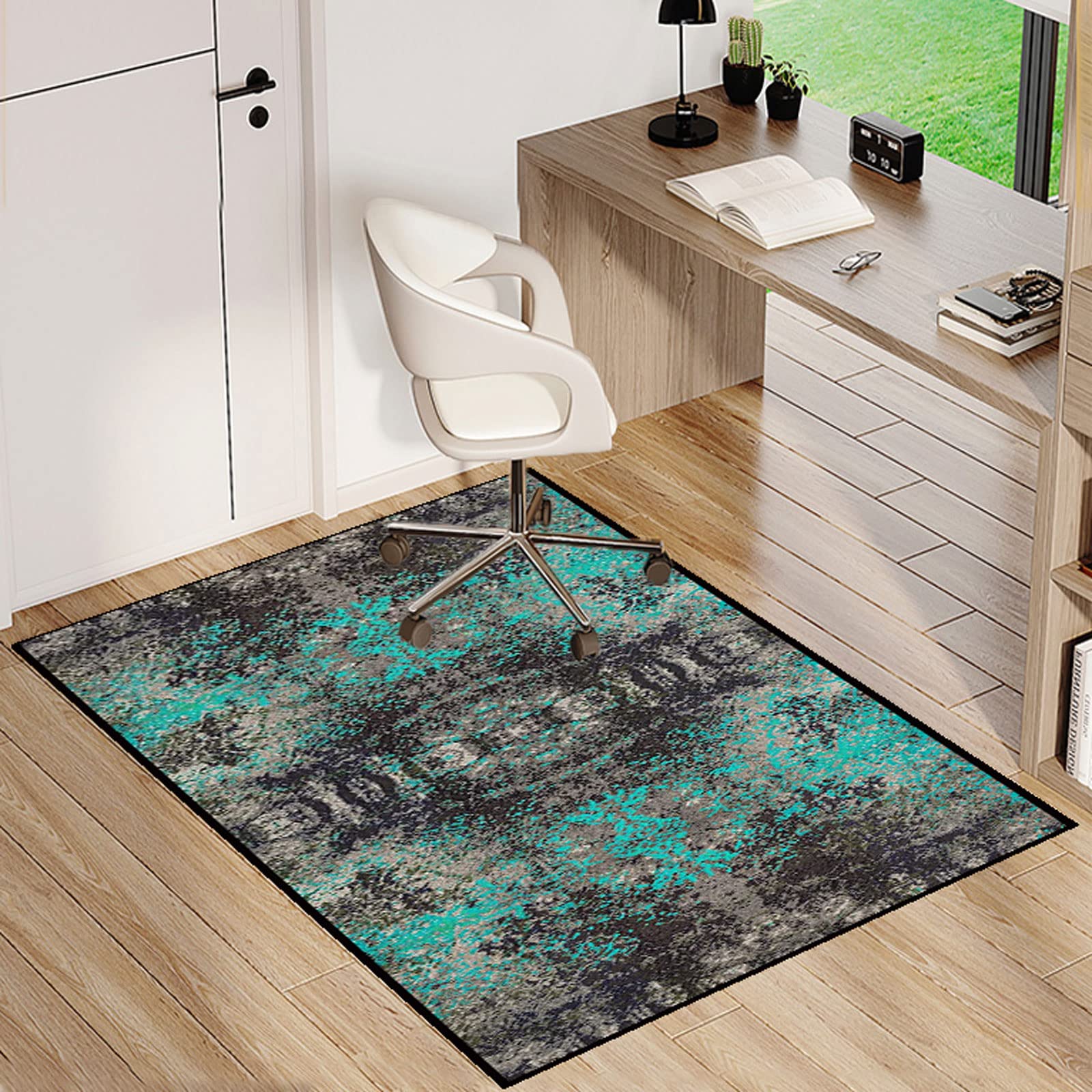 Single tree forest Chair Mat For Carpeted Floor For Office Chair Floor Mat Anti Slip Multi-Purpose Protector Chair Carpet For Home And Office โ image 1