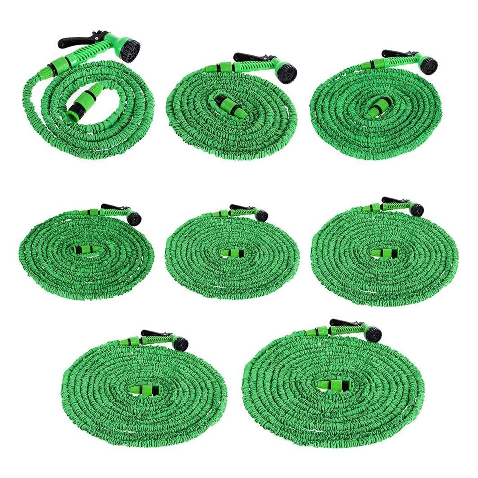 Manguera de jardín, manguera de riego extensible, manguera mágica, rociador de pistola de agua for limpieza de coches, suministros de jardín al aire libre(200FT)