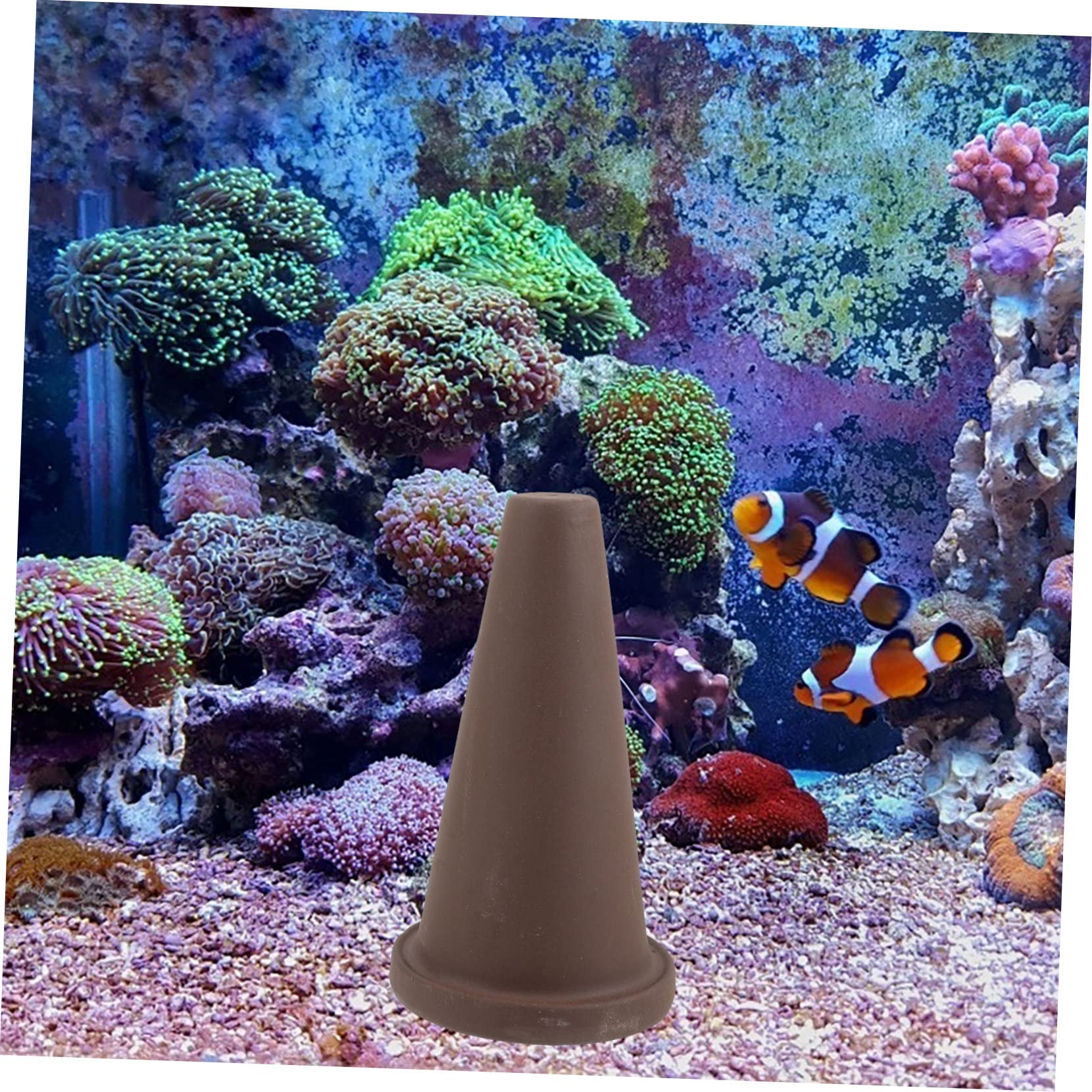 Laichkegel mit Isolationsnetz und Bodenschlitz Satz aus Eisen und Ton Verhindert Fischlaichen Verlust Leicht zu Reinigen Aquarium für Fischzucht und Garnelenaufzucht